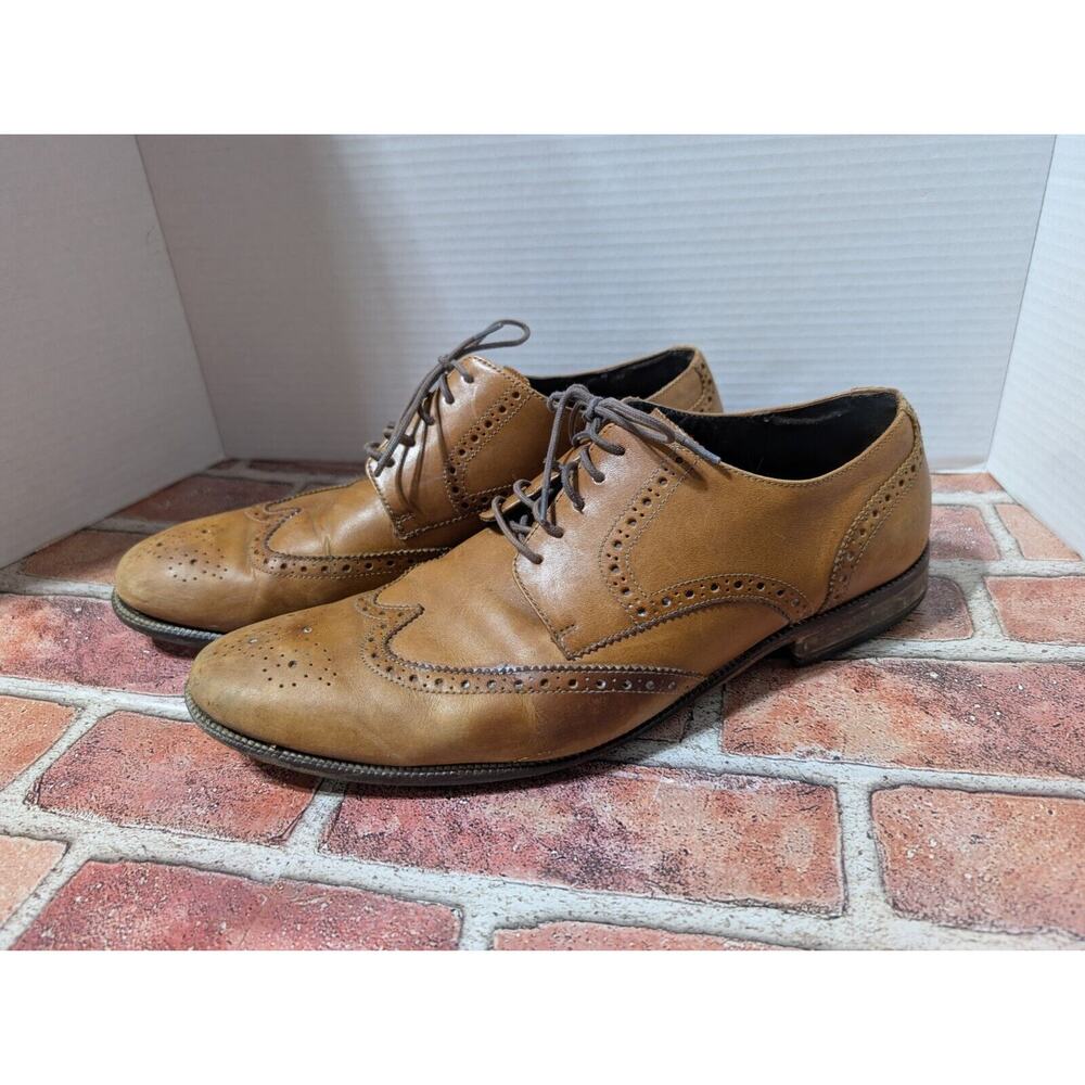 Cole Haan Benton Leather Wingtip Derby size 12 M Mens Oxford C24116 Brown Shoes